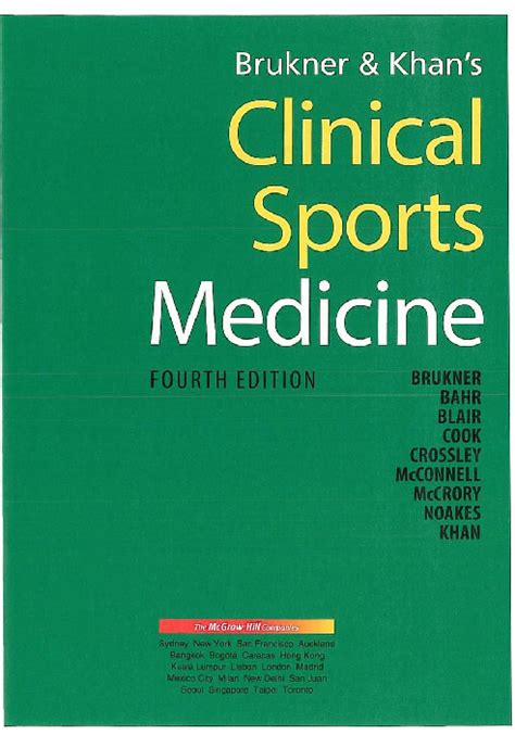 download brukner and khans clinical sports medicine pdf Doc