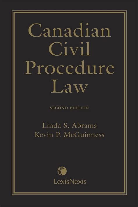 download canadian civil procedure law Kindle Editon