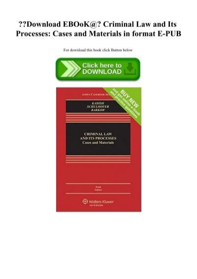download criminal law and its processes Doc