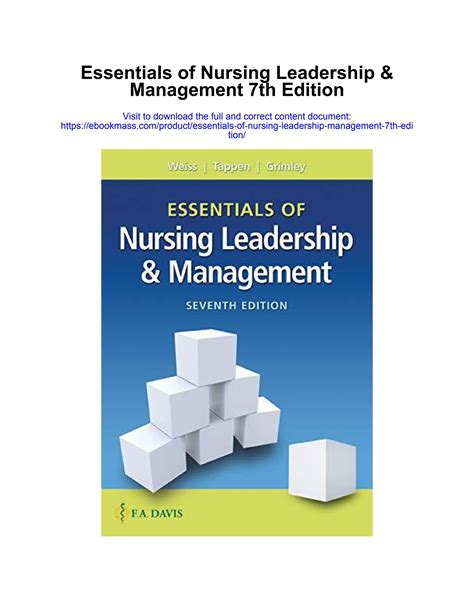 download essentials of nursing leadership and management pdf PDF