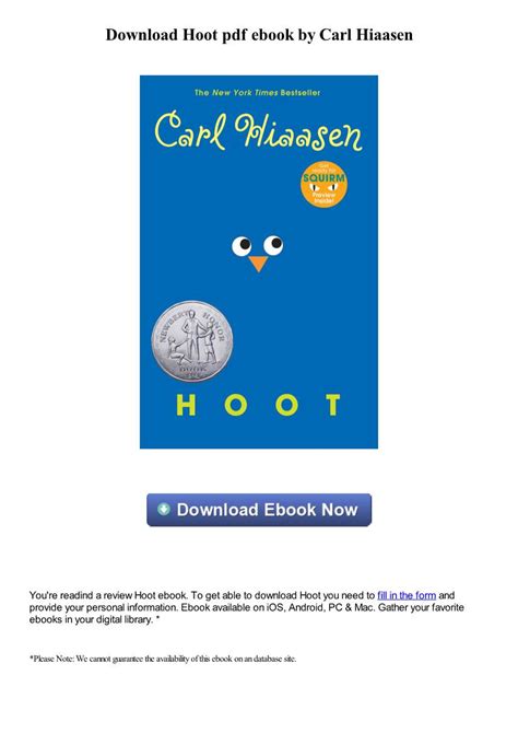 download hoot pdf free Epub