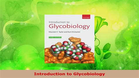 download introduction to glycobiology pdf Reader