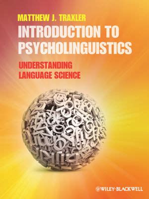 download introduction to psycholinguistics understanding language science pdf Epub