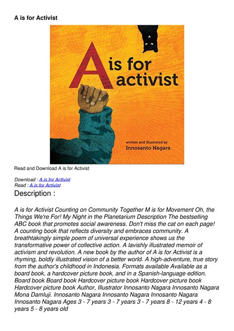 download is for activist pdf free Kindle Editon