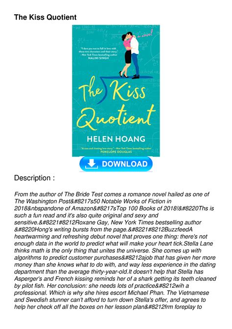 download kiss quotient book pdf Doc