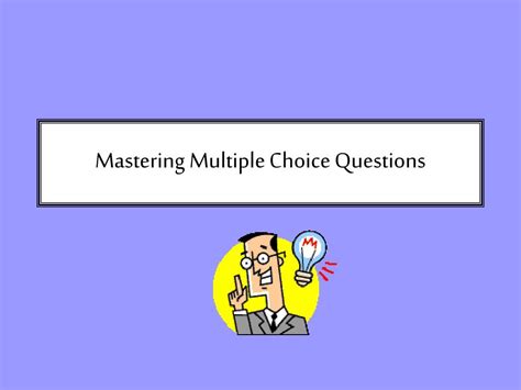 download mastering multiple choice for Kindle Editon