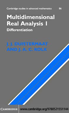 download multidimensional real analysis Epub