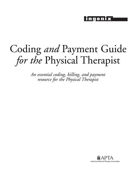 download pdf coding payment guide physical therapist PDF
