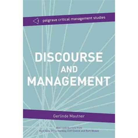 download pdf discourse management critical perspectives palgrave Kindle Editon