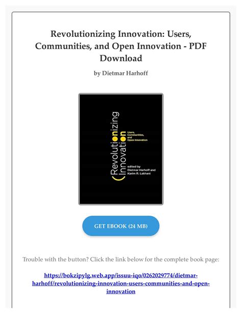 download pdf revolutionizing innovation users communities open Epub