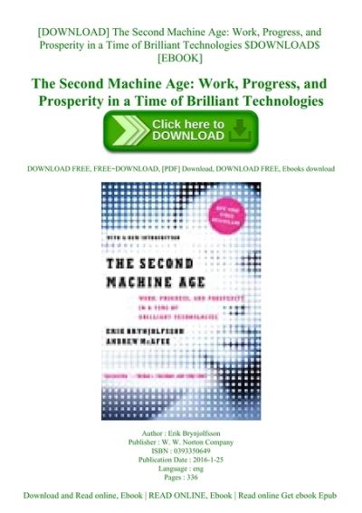 download pdf second machine age prosperity technologies Kindle Editon