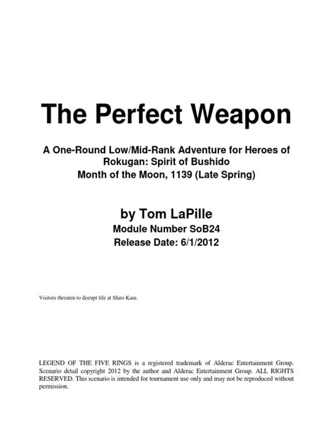 download perfect weapon pdf free Reader