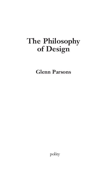 download philosophy design glenn parsons Doc