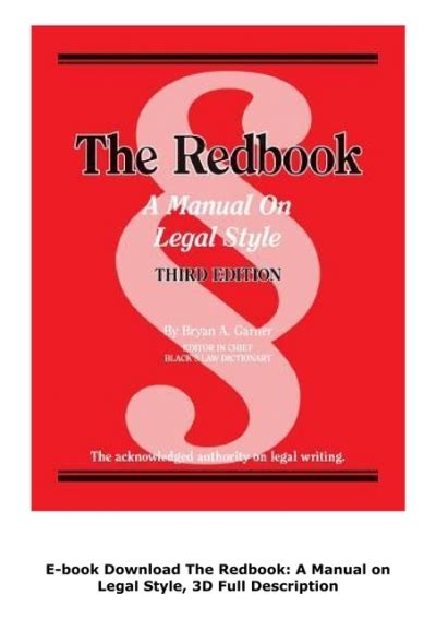 download redbook manual on legal style Kindle Editon