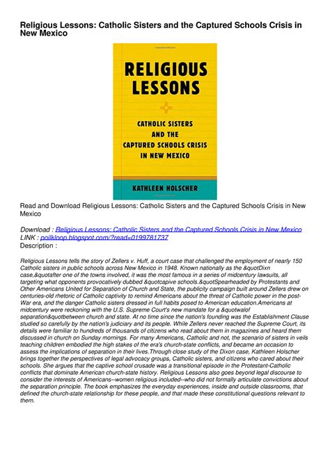 download religious lessons catholic sisters captured PDF