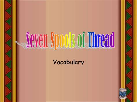 download seven spools of thread pdf free Kindle Editon