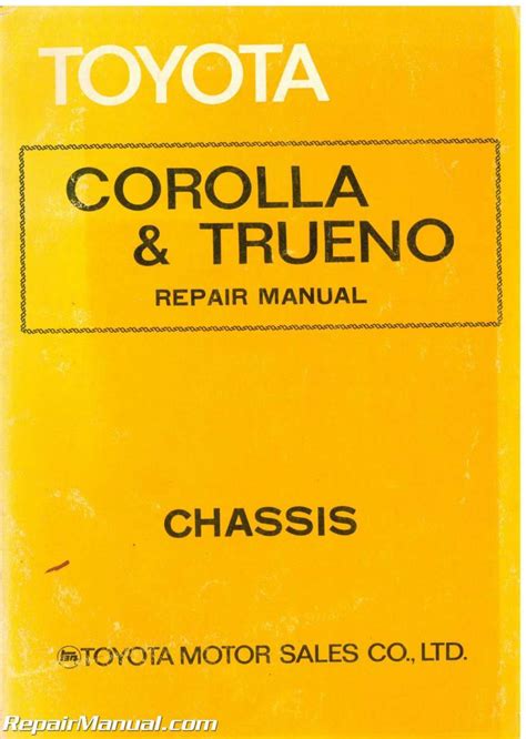 download toyota corolla amp trueno repair manual chassis Kindle Editon