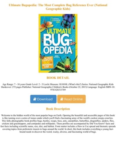 download ultimate bugopedia pdf free Epub