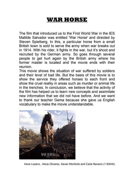 download war horse pdf free PDF
