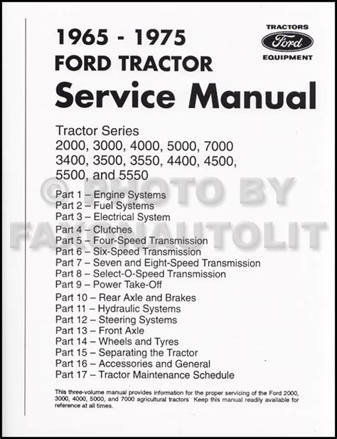 downloadable ford tractor repair manuals PDF