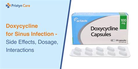 doxycycline dosage for sinus infection