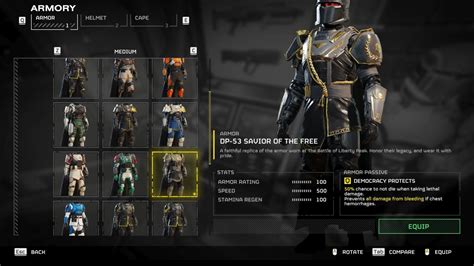 dp 53 savior of the free armor set