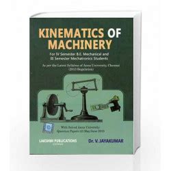 dr v jayakumar kinematics of machinery solution book pdf download PDF