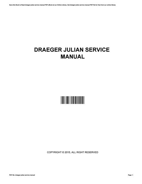 draeger julian service manual Doc