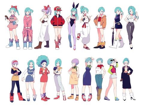 dragon ball z bulma outfits