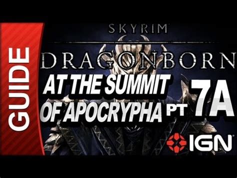 Dragonborn Walkthrough At The Summit Of Apocrypha