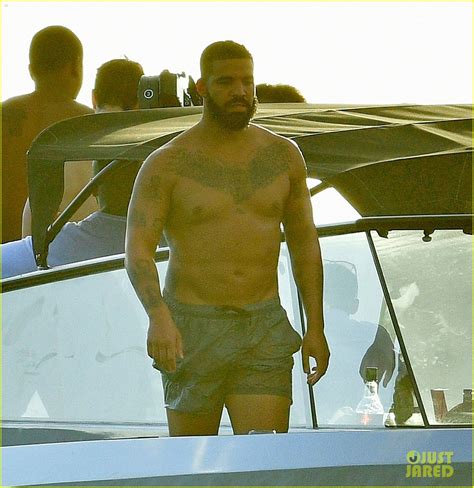 drake no shirt