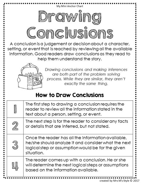 drawing conclusions activities fourth grade Reader