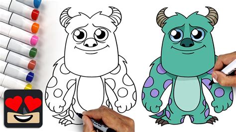 drawing monsters inc