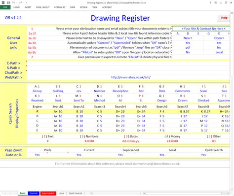 drawing register construction computer software Reader