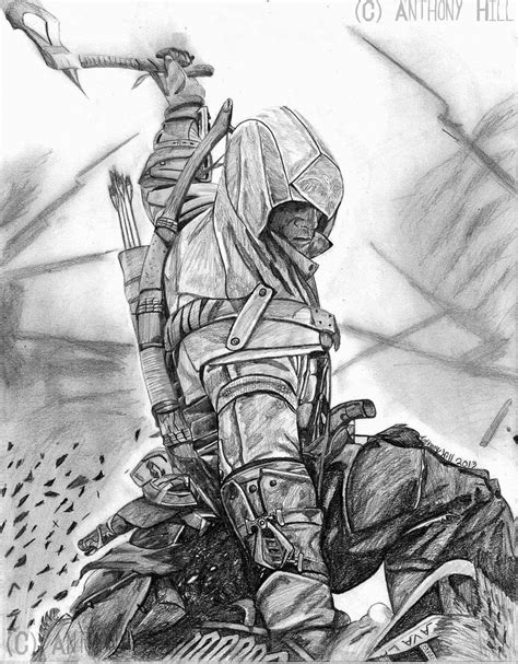 drawings of assassin's creed