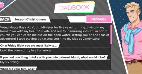 Dream Daddy Joseph Walkthrough