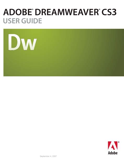 dreamweaver cc manual adobe Reader