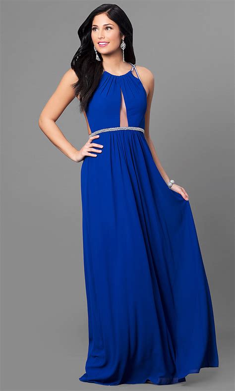 dress blue long