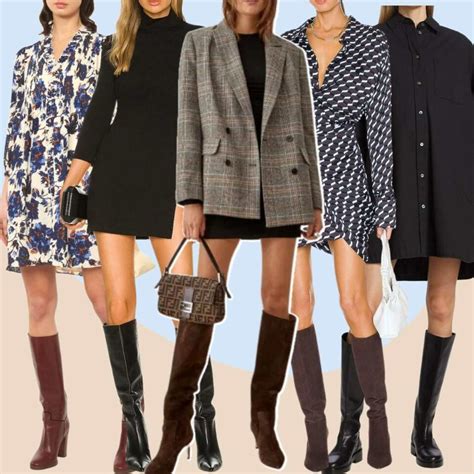 dresses to wear with knee high boots