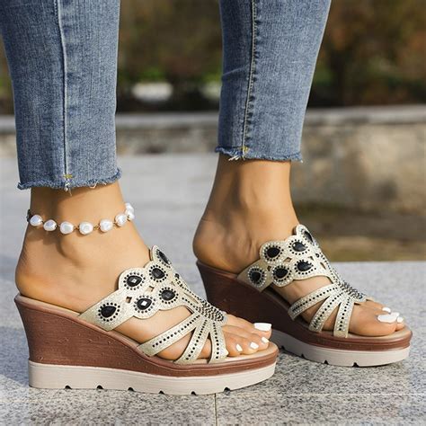 dressy wedge heel sandals