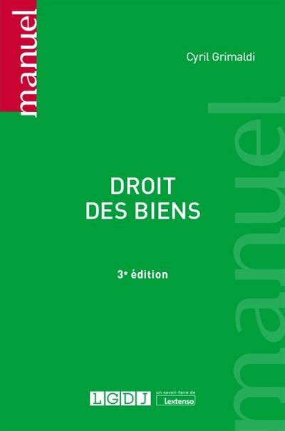 droit biens grimaldi cyril Epub