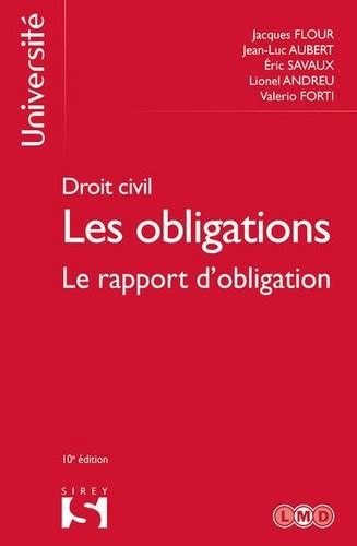 droit civil obligations rapport dobligation Doc