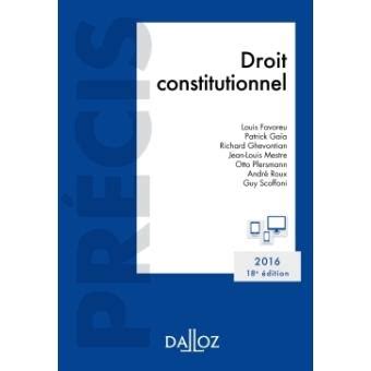 droit constitutionnel dition 2016 18e Epub