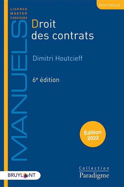 droit contrats dimitri houtcieff Reader