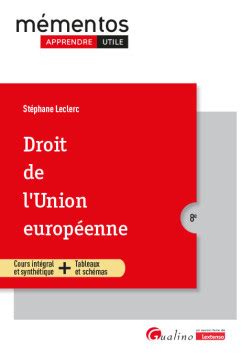 droit lunion europ enne st phane leclerc PDF