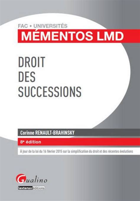 droit successions 2015 2016 corpart isabelle Reader