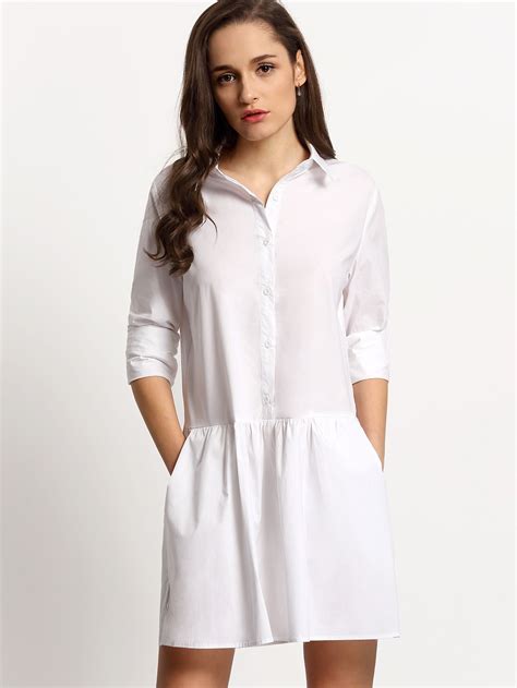 drop waist shirt dress