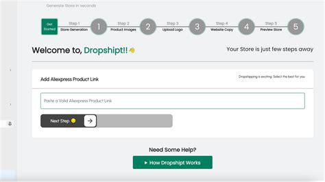 dropshipt ai store generator