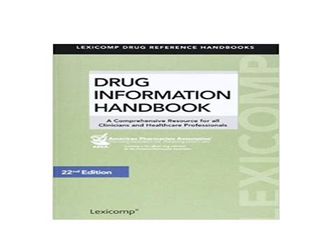 drug information handbook lexicomps drug reference handbooks Kindle Editon