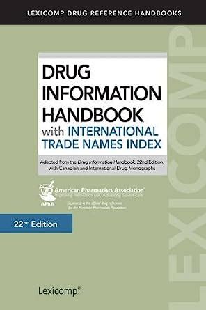 drug information handbook with international trade names index PDF
